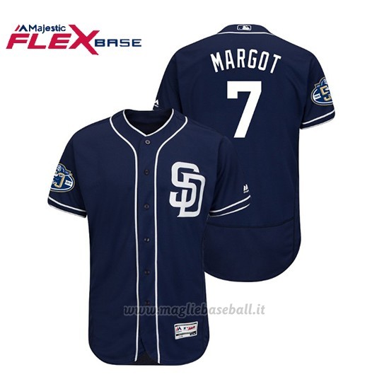 Maglia Baseball Uomo Padres Manuel Margot 50th Aniversario Alternato Flex Base Azul